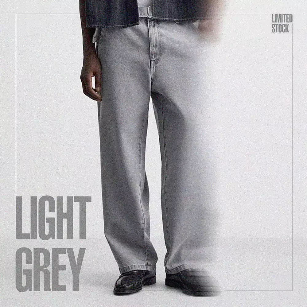 Grey Baggy Jeans