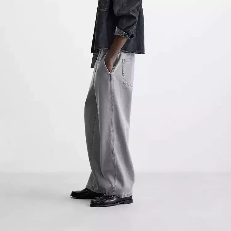 Grey Baggy Jeans - Image 3